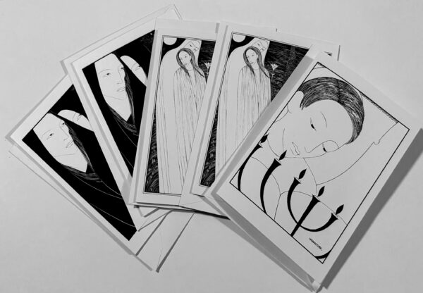 Assorted Cards - set of 5 cards, A6